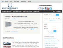 Tablet Screenshot of investmentreviewclub.com